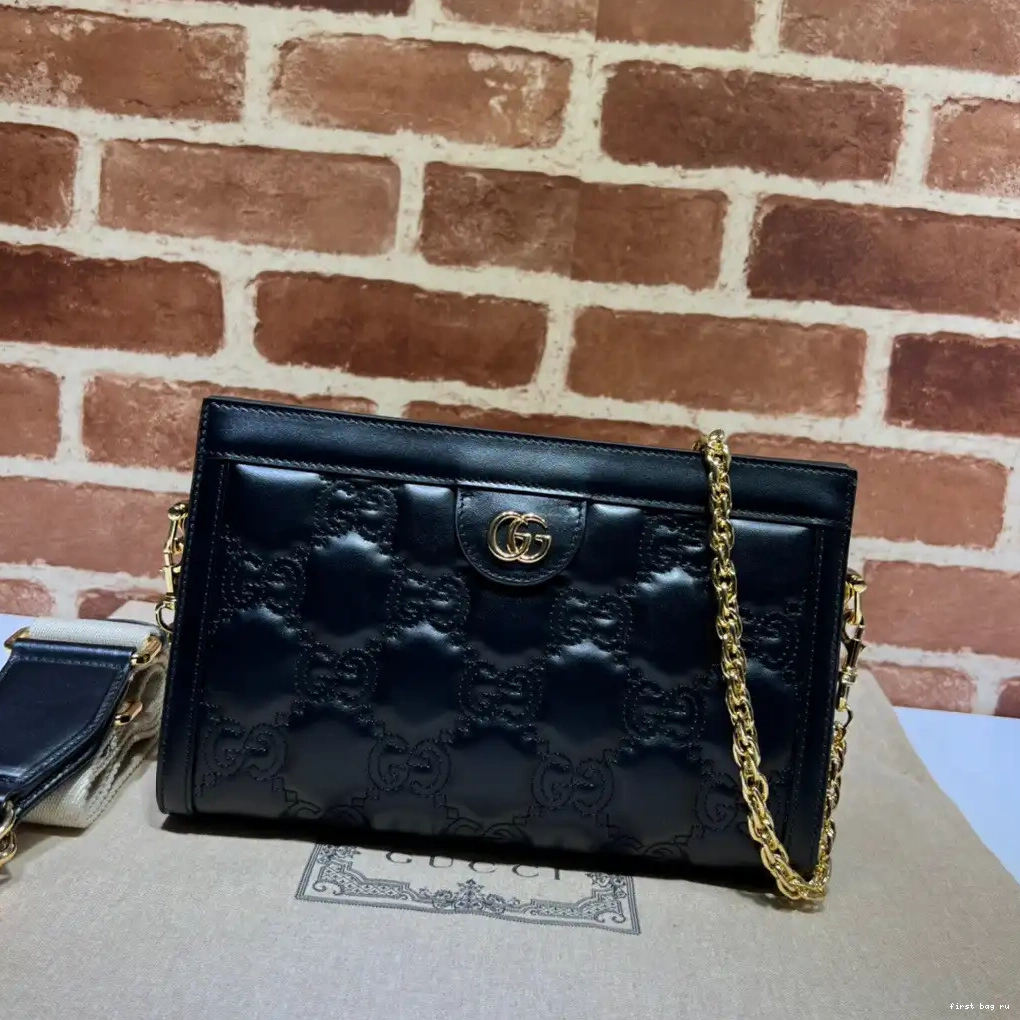 Firstbag ru shoulder matelassé GUCCI leather GG bag 0615